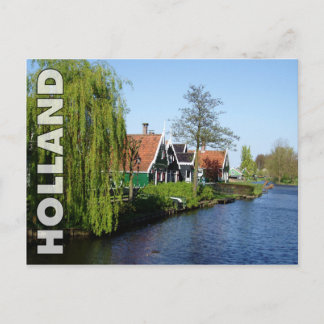 Postal Casas holandesas de la madera de Zaanse Schans en