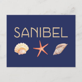 Postal Casas marinas de la isla de Sanibel