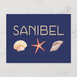 Postal Casas marinas de la isla de Sanibel