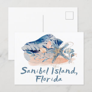 Postal Casas marinas de la isla de Sanibel