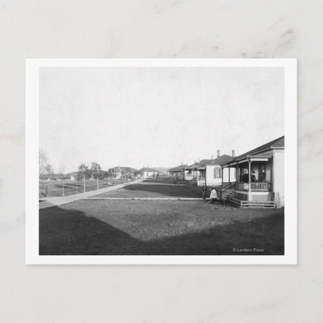 Postal Casas militares en el área residencial de Fort Mea (Anverso)