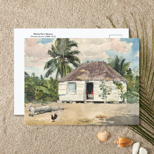 Postal Casas nativas, nassau Winslow Homer