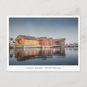 Postal Casas Pintadas Noruegas