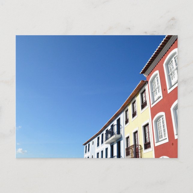 Postal Casas tradicionales portuguesas: Angra do Heroismo (Anverso)