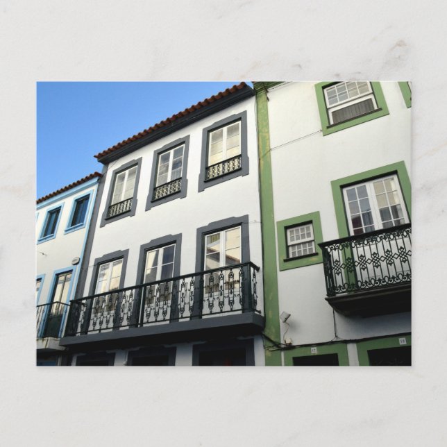 Postal Casas Tradicionales: Terceira, Azores (Anverso)