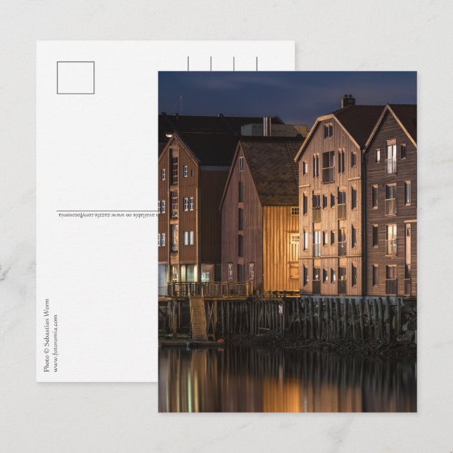 Postal Casas Trondheim (Anverso / Reverso)