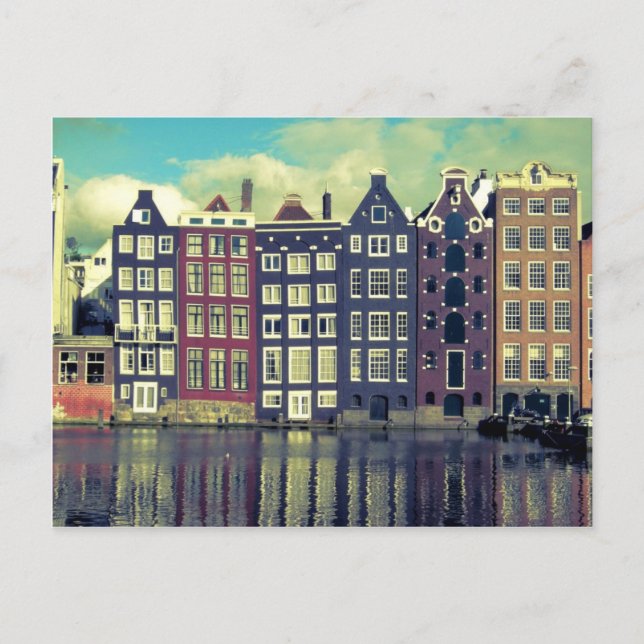Postal Casas vintage de Holanda (Anverso)
