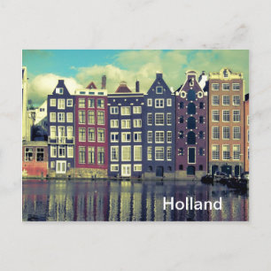 Postal Casas vintage de Holanda