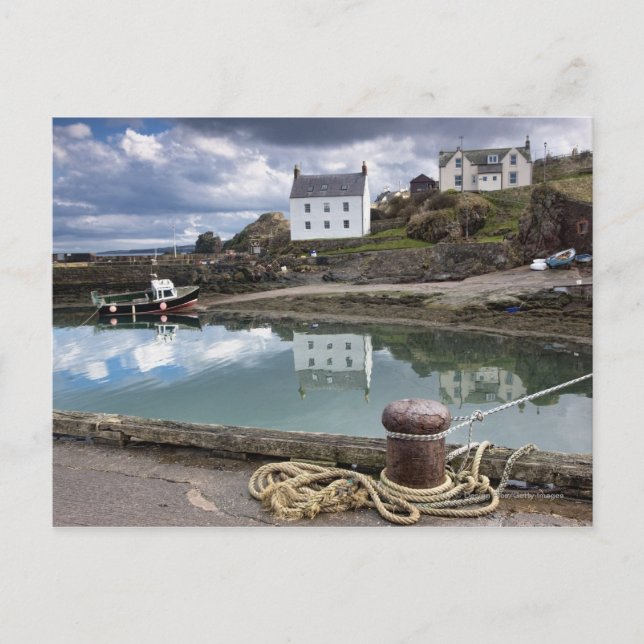 Postal Casas Y Barcos A Lo Largo Del Agua (Anverso)