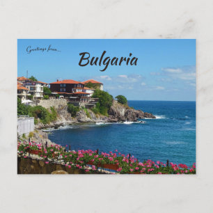 Postal Casas y flores en Sozopol Bulgaria