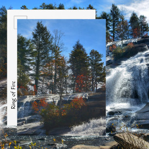Postal Cascada Alta de Otoño Fotografía NC