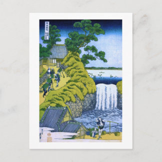 Postal Cascada Aoigaoka en Bella Artes Edo Hokusai