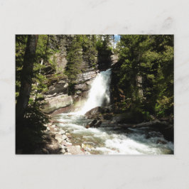 Postal Cascada Baring en el Parque Nacional Glacier