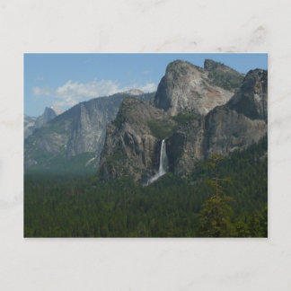 Postal Cascada Bridalveil y Half Dome en Yosemite