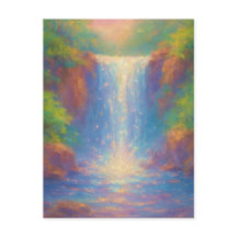 Cascada Brillante - Arte de Estilo de Pintura Past