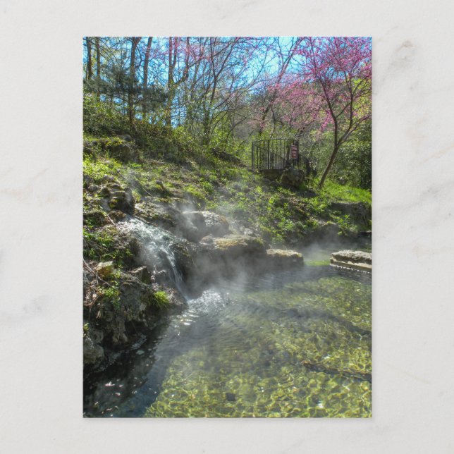 Postal Cascada de agua caliente (Anverso)