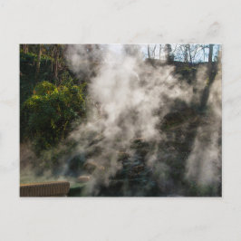 Postal Cascada de Agua Caliente, Parque Nacional Hot Spri