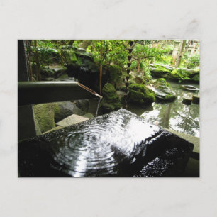 Postal Cascada de Bambú en Japón
