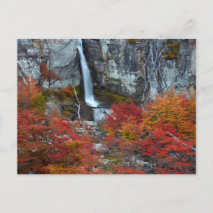 Postal Cascada de El Chorrillo   Patagonia, Argentina