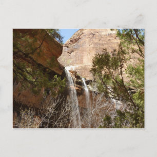 Postal Cascada de Emerald Pool I del Parque Nacional Zion