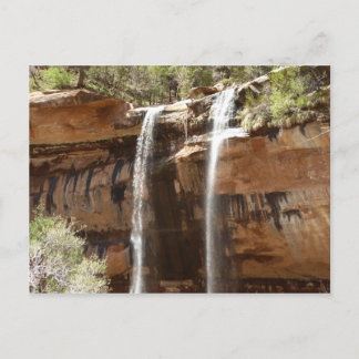 Postal Cascada de Emerald Pool IV del Parque Nacional Zio