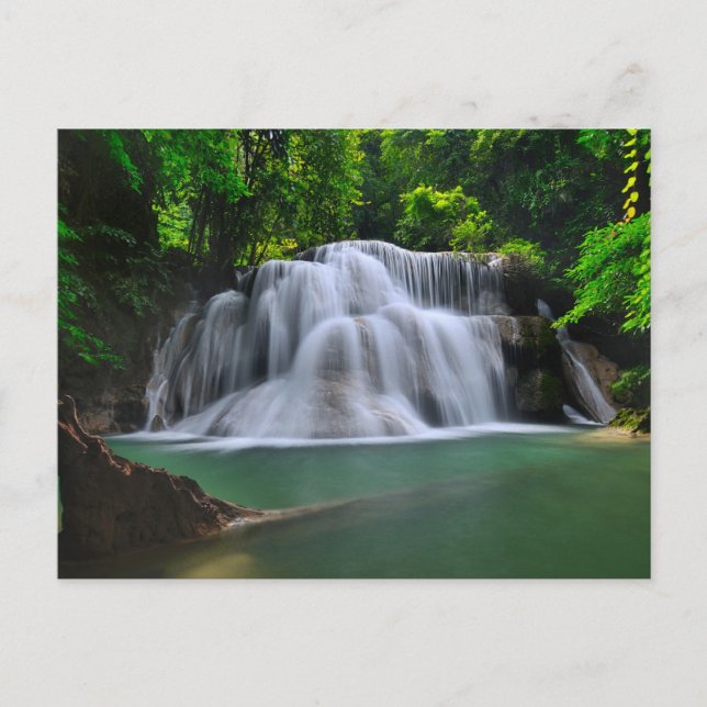 Postal Cascada de Erawan | Kanchanaburi (Tailandia) (Anverso)