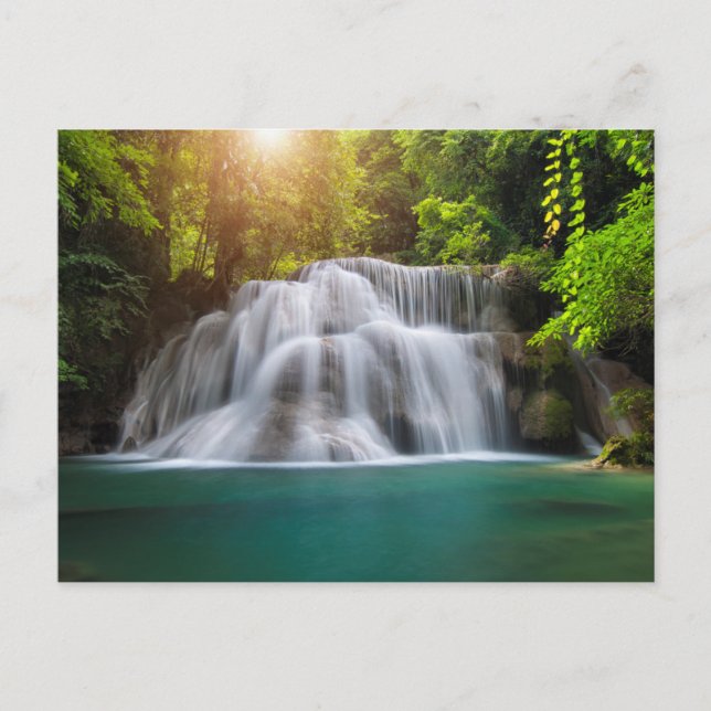 Postal Cascada de Erawan | Kanjanaburi Tailandia (Anverso)