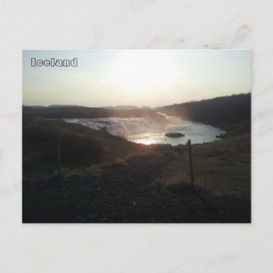 Postal Cascada de Faxi, Círculo de Oro, Islandia