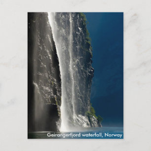 Postal Cascada de Geirangerfjord, Noruega