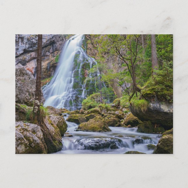 Postal Cascada de Golling, Gollinger Wasserfall, Austria (Anverso)