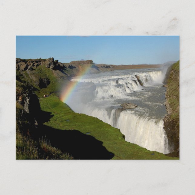 Postal Cascada de Gullfoss en verano (Anverso)