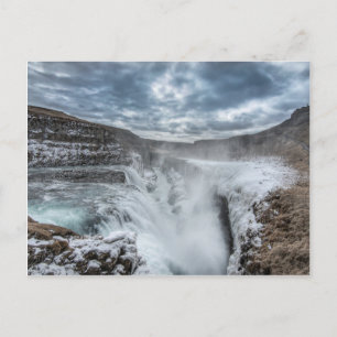 Postal Cascada de Gullfoss, Islandia