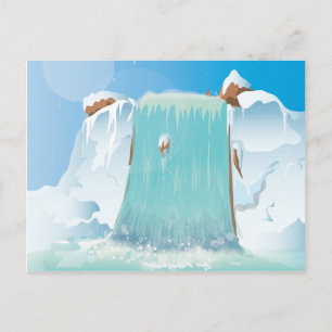 Postal Cascada de Hielo Ártico