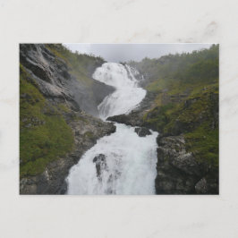 Postal Cascada de Kjosfossen, Flåm, Noruega
