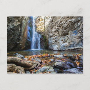 Postal Cascada de Millomeris Chipre