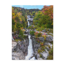 Cascada de plata en otoño, New Hampshire