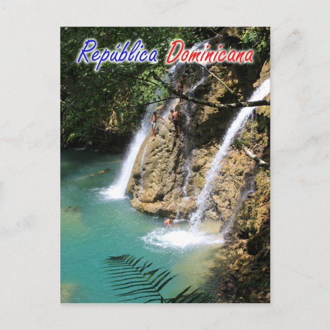 Postal Cascada de República Dominicana (Anverso)