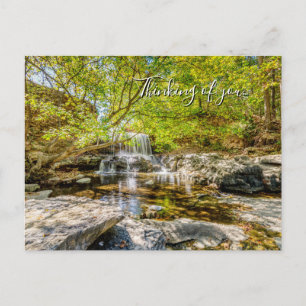 Postal Cascada de Tanyard Creek en Otoño Te echo de menos