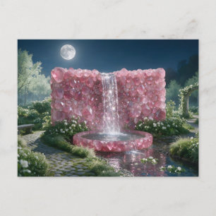 Postal Cascada de Turmalina Rosa de Octubre