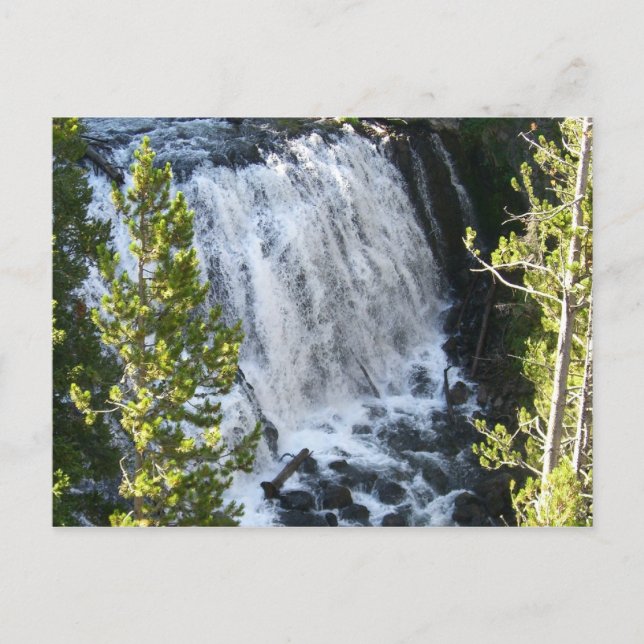 Postal Cascada de Yellowstone (Anverso)