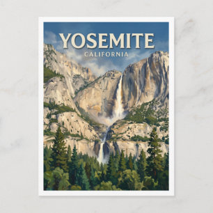 Postal Cascada de Yosemite