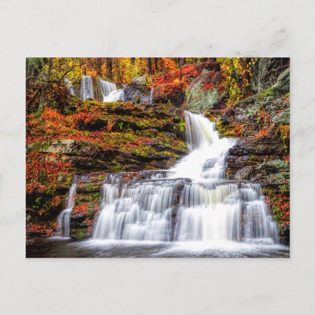 Postal Cascada del otoño (Anverso)