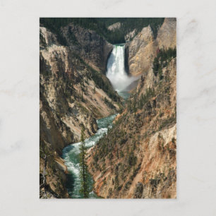 Postal Cascada del río Yellowstone