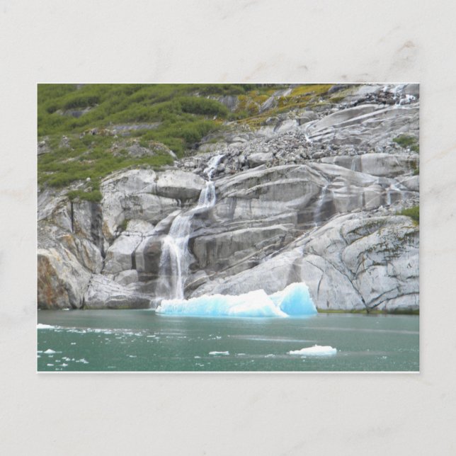 Postal Cascada e Iceberg Alaska Pasaje Interno (Anverso)