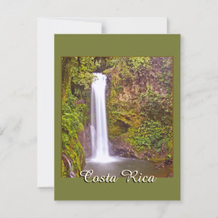 Postal Cascada en Costa Rica