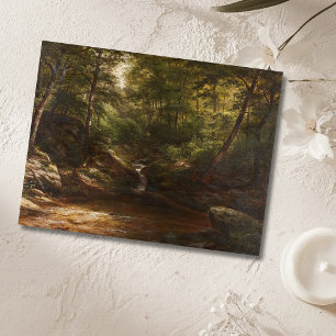 Postal Cascada en el bosque - George Hetzel