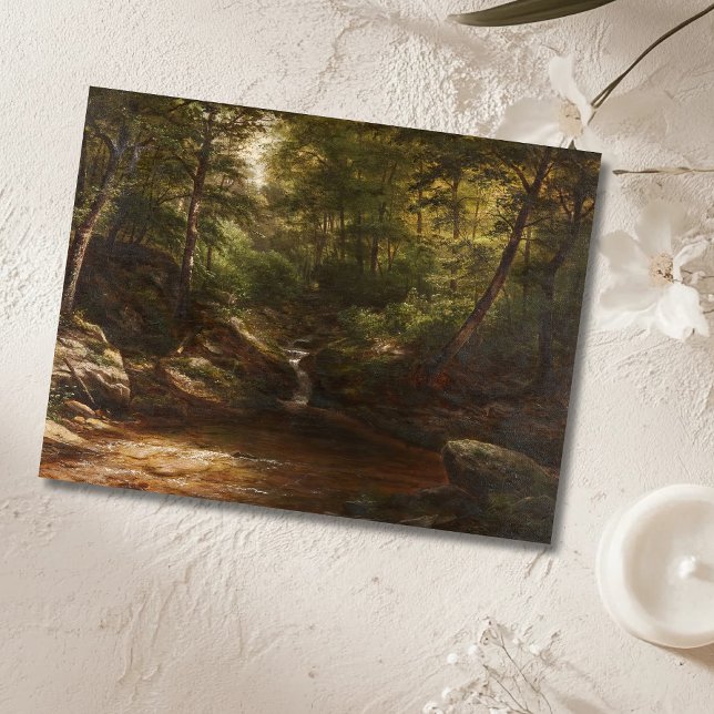 Postal Cascada en el bosque - George Hetzel (Subido por el creador)