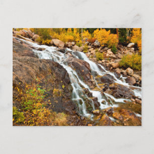 Postal Cascada en el Parque Nacional Grand Teton