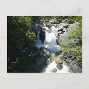 Postal Cascada en el Parque Nacional Yosemite