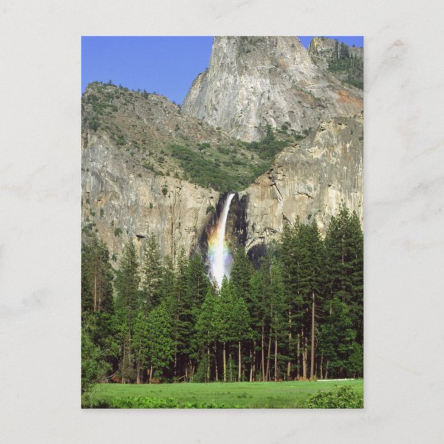 Postal Cascada en el Parque Nacional Yosemite, California (Anverso)